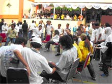 Suasana acara ramah tamah di UIN Syarif Hidayatullah