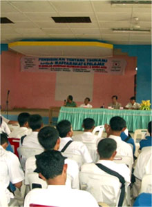 situation of tsunami seminar inviting Japanese expert