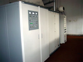 Medium wave radio transmitter introduced by Japanese assistance (RRI Medan)