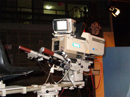 Studio camera introduced by Japanese assistance (TVRI Medan)